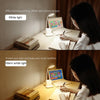 Multi-function Touch Switch USB Charging LED Desk Lamp with Phone Holder & Pen Holder, White Light & Warm White Two Modes LED Night Light, Support USB Output (White)