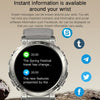 Bluetooth Talk Outdoor Pedometer Exercise Heart Rate Sleep Monitoring Smart Watch(Silver)