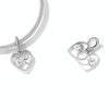 S925 Sterling Silver Heart Hand In Hand Pendant DIY Bracelet Necklace Accessories