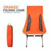 CLS Outdoor Folding Chair Heightening Portable Camping Fishing Chair(Orange)