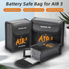 For DJI Air 3 Sunnylife Battery Explosion-proof Safe Bag Protective Li-Po Safe Bag For 3pcs Batteries