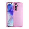 For Samsung Galaxy A55 5G Frosted Translucent TPU Hybrid PC Full Coverage Phone Case(Pink)