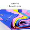 HAIZID Cute Cartoon Waterproof Silicone Children Swimming Cap(Shark Tooth Pink)