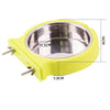 Stainless Steel Pet Bowl Hanging Bowl Anti-Overturning Dog Cat Bowl Feeder, Specification: Small (Blue)