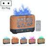 Home Colorful Simulation Flame Incense Smoked Lamp Humidifier, Model:Remote Control(EU Plug)