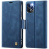 For iPhone 11 Pro AutSpace A11 Side Buckle MagSafe Magnetic RFID Phone Leather Case(Blue)