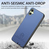 For Samsung Galaxy A04e / F04 / M04 Twill Fabric Leather Skin Back Phone Case(Blue)