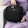 NICELAND TM1060 Large Capacity With Lamp Makeup Bag Portable, Color: Small Black