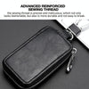 Car Remote Control Universal Visible Zipper Key Case(Black)