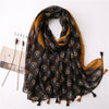 180 X 85cm  Women Cotton And Linen Scarf Retro Splicing Bohemian Printed Silk Shawl SL2003-013