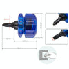 HSD HS-105 Portable Short Handle Phillips And Straight 2 In 1 Screwdriver With Magnetism