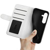 For Samsung Galaxy S25+ 5G R64 Texture Horizontal Flip Leather Phone Case(White)