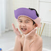 Shampoo Earmuffs Silicon Infant Wash Bath Cap Child Washing Hat(Purple)