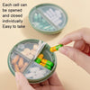 JM062 Convenient Medicine Packaging Box Mini Moisture-proof Sealed Pill Box(Milk White)