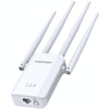 Comfast CF-WR304S 300M 4 Antenna Wireless Repeater High-Power Through-Wall WIFI Signal Amplifier, Specification:UK Plug