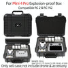 For DJI Mini 4 Pro / Mini 3 Pro Drone Suitcase Explosion-proof Box Compatible with RC & RC 2, RC-N1 & RC-N2(Black)