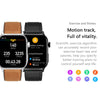 GT22 1.85 inch TFT Screen Leather Band Health Smart Watch, Support Bluetooth Call / Plateau Blood Oxygen / Body Temperature / Arrhythmia / TI Heart Rate Monitoring(Brown)