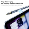 C10 Pro Magnetic Charging Capacitive Stylus Pen for iPad 2018 and Later(Transparent Black)