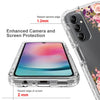 For Samsung Galaxy A24 5G / 4G Transparent Painted Phone Case(Pink Rose)