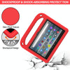 For Amazon Fire 7 2022 Handle EVA Shockproof Tablet Case with Triangle Holder(Red)