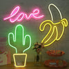 LED Acrylic Transparent Back Panel Neon Light Holiday Decoration Lamp(Popsicle)