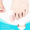 With Hole Toe Set High Heels Anti-Wear Anti-Pain Toe Protective Cover, Size: S(White)