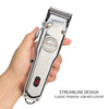 Retro Oil Head Electric Pusher Strong Power Electric Fader LCD Digital Display Rechargeable Hair Clipper(EU Plug)