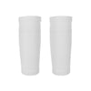 Sweat-Absorbing Breathable Insert Socks Calf Guard Socks Football Protective Gear(White L)