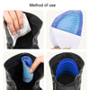 1pair Sneakers Martin Boots Anti-Abrasion Heel Stickers Heel Invisible Self-Adhesive Shoe Stickers, Color: Khaki Thin