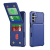 For Samsung Galaxy A16 5G Vertical Flip Card Bag Holder Leather Phone Case(Dark Blue)