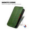 For ASUS ROG Phone 7 Cubic Grid Pressed Magnetic Leather Phone Case(Green)