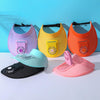 USB Rechargeable Fan Hat Summer Sunshade Large Brim Empty Top Sun Hat(Orange Red)