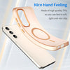 For Samsung Galaxy S23+ 5G MagSafe Frosted Translucent TPU + PC Full Coverage Phone Case(Orange)