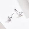 Sterling Silver Zircon Earrings Flower Earrings Girl Jewelry