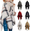 Women Mid-Length Turtleneck Sweater Fringed Cloak Shawl, Size: Free Size(Beige)