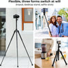 K&F Concept E224A3 DSLR Phone Tripod 67 inch Aluminum Mini Portable Video Camera Tripod(White)