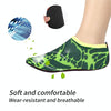 3mm Non-slip Rubber Embossing Texture Sole Figured Diving Shoes and Socks, One Pair, Size:S (Green)