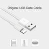 2 in 1 1m USB to 8 Pin Data Cable + 30W QC 3.0 4 USB Interfaces Mobile Phone Tablet PC Universal Quick Charger Travel Charger Set, EU Plug(Black)