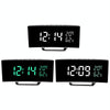 7816 Curved Screen LED Temperature / Humidity Display Multifunctional Clock(Green)