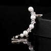 Women Fashion Tassel Left Ear Alloy Clip Earrings Snow Ear Bone Clip(gold)