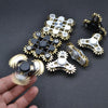 Four Gear Silver Linkage Fidget Spinner Decompression Toy