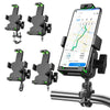 A04 Metal Motorcycle Mobile Phone Navigation Bracket Bicycle Frame Multifunctional Car Fixed Clamp(M10 Ball Header Installation Model)