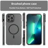 For iPhone 12 Pro Max MagSafe Frosted Translucent TPU + PC Full Coverage Phone Case(Black)