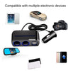 SHUNWEI SD-1928A 80W 3A Car 2 in 1 Dual USB Charger Cigarette Lighter