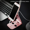 WQ-02 Foldable Creative Lazy Bracket Phone Holder (Black)