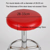 For Diameter 28-35cm Simple PU Leather Stretch Round Stool Cover Waterproof Lift Chair Cover(Champagne)