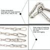 M8 Stainless Steel Carabiner Spring Hook Multi-tool Mountaineering Buckle Lock Camping Hook Rope, Inner Diameter: 7.82mm