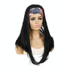Colored Small Dirty Braid Wig Headgear Hair Band Style Small Braid Wig Headgear(2#8 Star Bars)