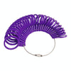 2 PCS Plastic Ring Circle Measurement Tools(Purple)
