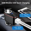 S-06A Multifunctional Car Cigarette Lighter 100W One for Two High Power Charger